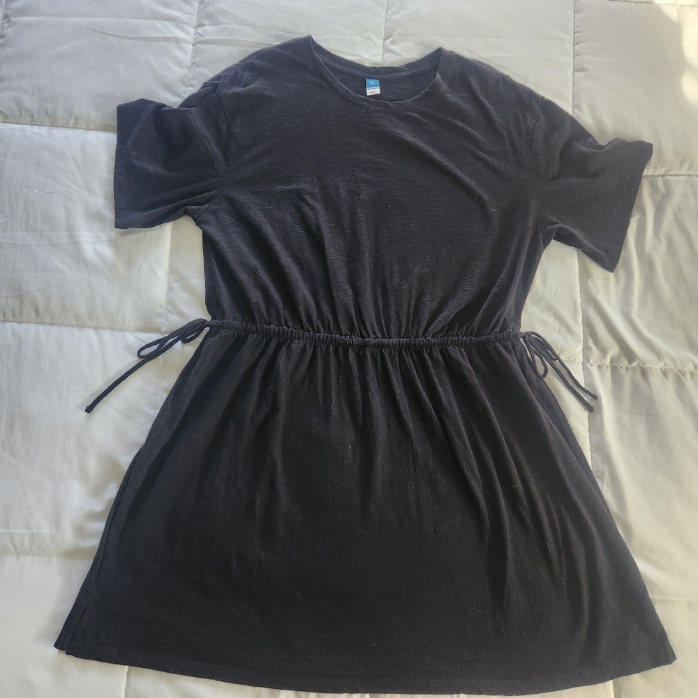 OLD NAVY Black Casual T-Shirt Dress